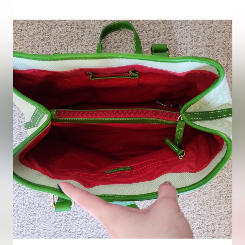Dooney & Bourke 1975 LN26C Green Handbag Tote Purse - Picture 9 of 9